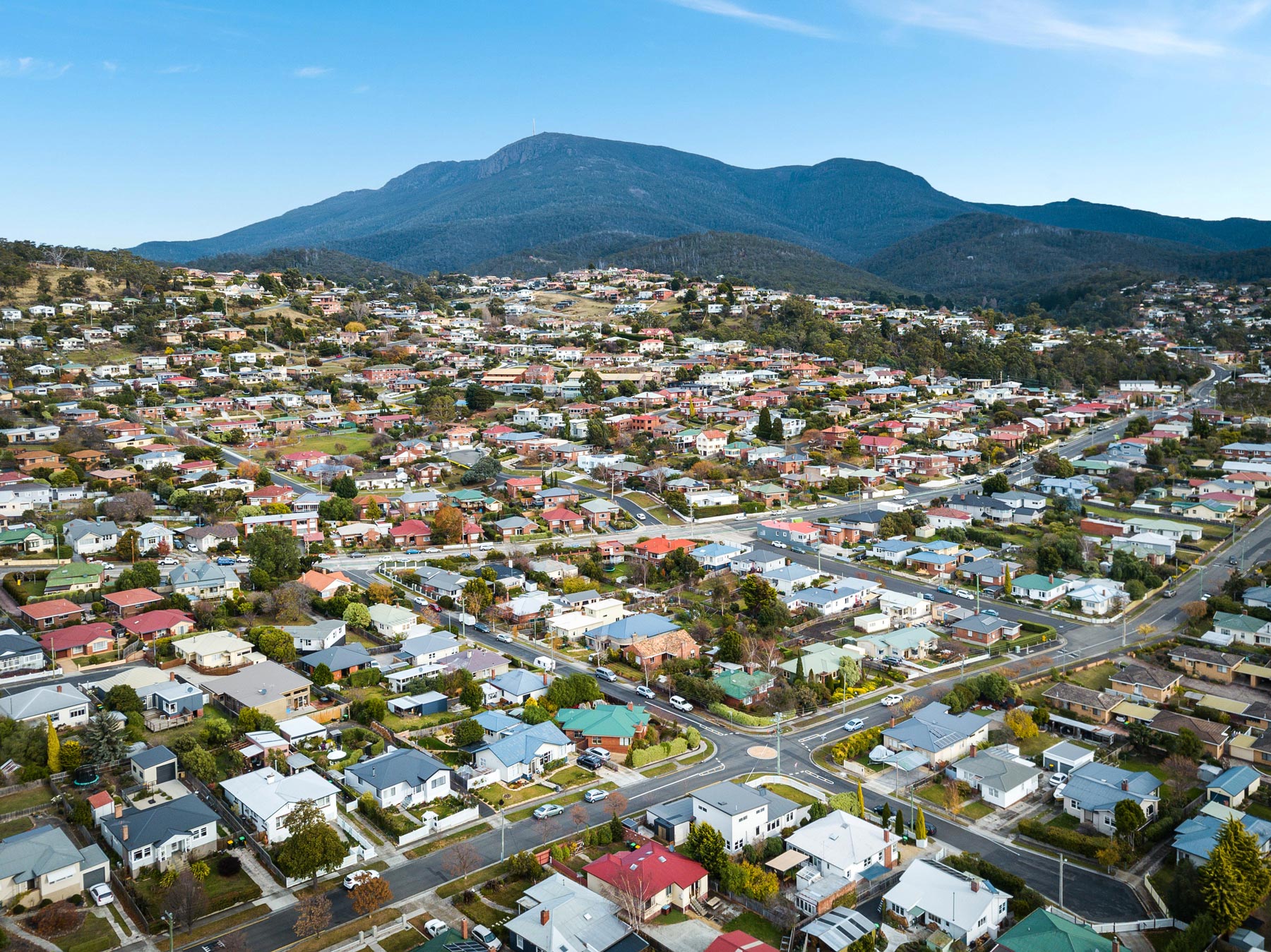 Suburb up in lights – Lenah Valley